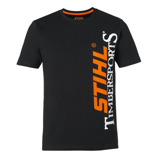 Μαύρο t-shirt STIHL Timbersports, μέγεθος S Μαύρο t-shirt STIHL Timbersports, μέγεθος S