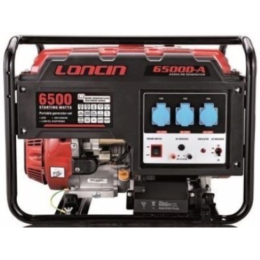 Μονοφασική γεννήτρια βενζίνης Loncin LC6500D- A Μονοφασική γεννήτρια βενζίνης Loncin LC6500D- A