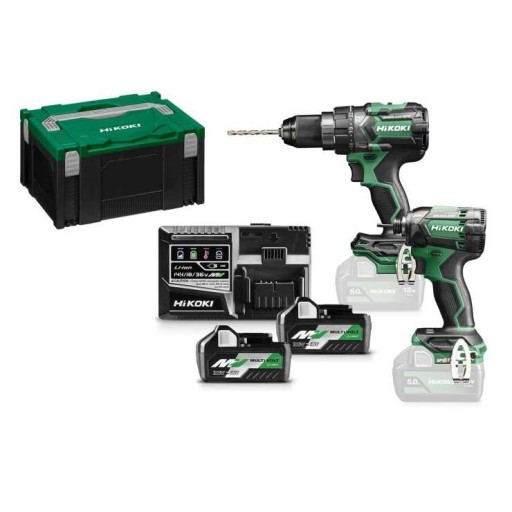 Hikoki 18V Combo Σετ (Κρουστικό δραπανοκατσάβιδο μπαταρίας, Παλμικό κατσαβίδι μπαταρίας, 2 μπαταρίες BSL36A18, Φορτιστής UC18YSL Hikoki 18V Combo Σετ (Κρουστικό δραπανοκατσάβιδο μπαταρίας, Παλμικό κατσαβίδι μπαταρίας, 2 μπαταρίες BSL36A18, Φορτιστής UC18YSL