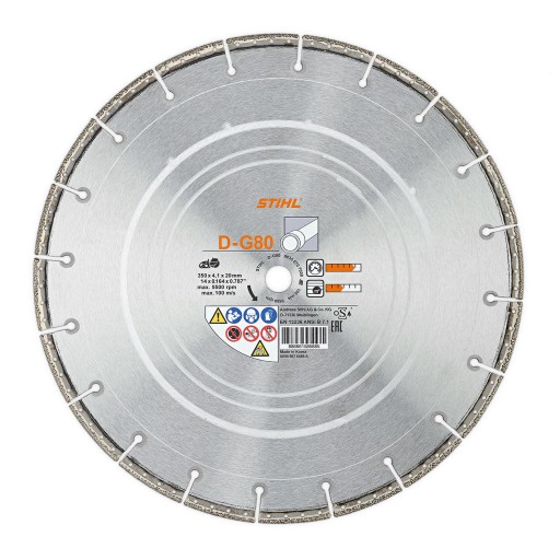 Δίσκος κοπής universal D-G80 Ø 350mm/14'' για όλκιμα χυτά Δίσκος κοπής universal D-G80 Ø 350mm/14'' για όλκιμα χυτά