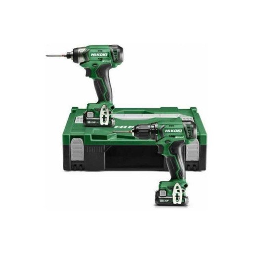 Hikoki 18V Combo Σετ Δραπανοκατσάβιδο μπαταρίας, Παλμικό κατσαβίδι μπαταρίας, 2 μπαταρίες BSL1820M, Φορτιστής UC18YKSL Hikoki 18V Combo Σετ Δραπανοκατσάβιδο μπαταρίας, Παλμικό κατσαβίδι μπαταρίας, 2 μπαταρίες BSL1820M, Φορτιστής UC18YKSL