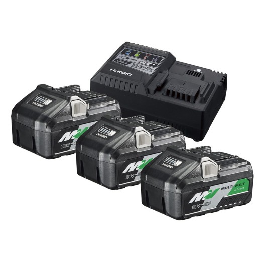 Hikoki 3 x Μπαταρίες MULTI VOLT BSL36B18, 1 x ταχυφορτιστής UC18YSL3 Hikoki 3 x Μπαταρίες MULTI VOLT BSL36B18, 1 x ταχυφορτιστής UC18YSL3